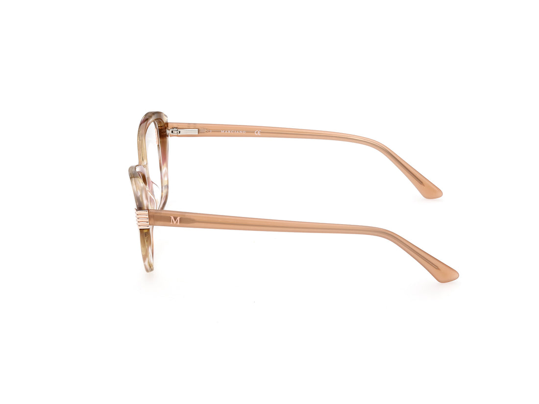 Prescription glasses guess by marciano gm0386 059 beige geometric femenino size 49mm - Detailed view