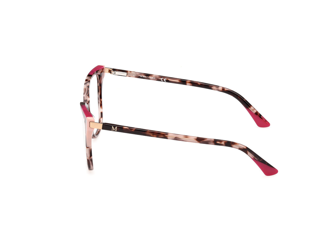 Occhiali da vista guess by marciano gm0390 074 rosa cat eye femenino taglia 54mm - Vista dettagliata