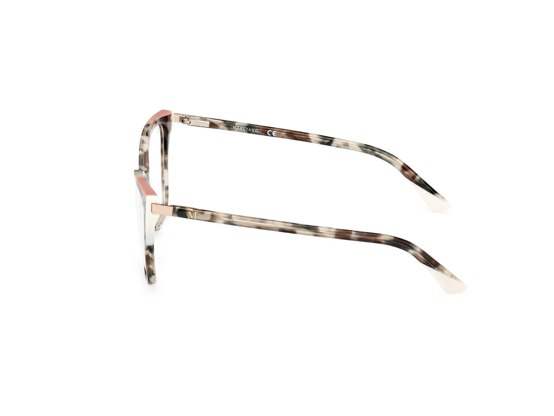 Occhiali da vista guess by marciano gm0390 095 verde cat eye femenino taglia 54mm - Vista dettagliata