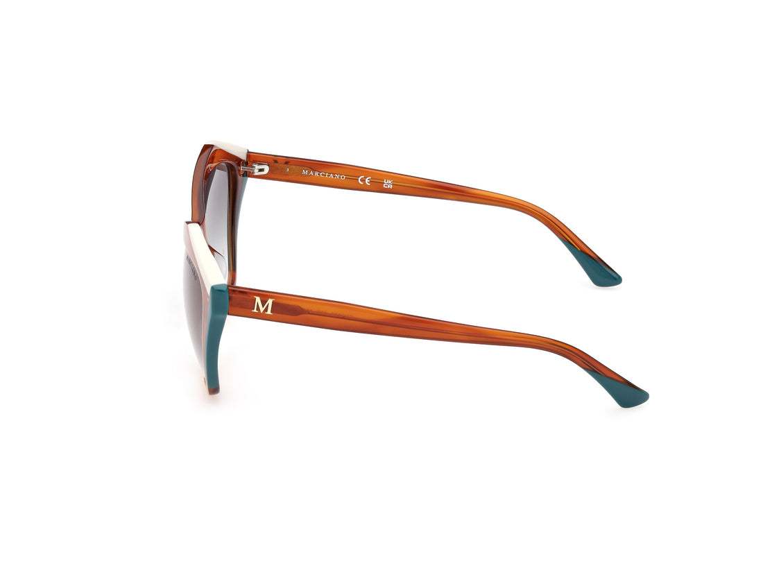 Occhiali da sole guess by marciano gm0832 56b havana geometric femenino taglia 59mm - Vista dettagliata