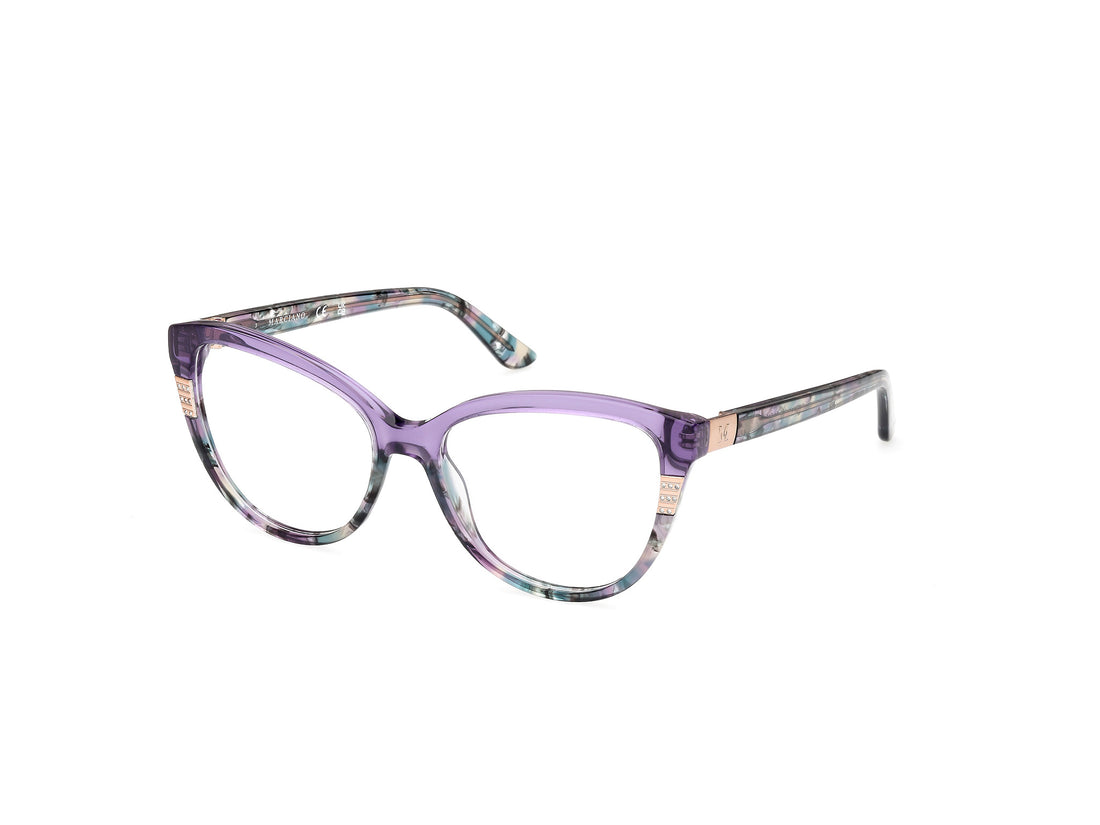 Brillen guess by marciano gm50011 081 morado cat eye femenino größe 54mm - Hauptansicht