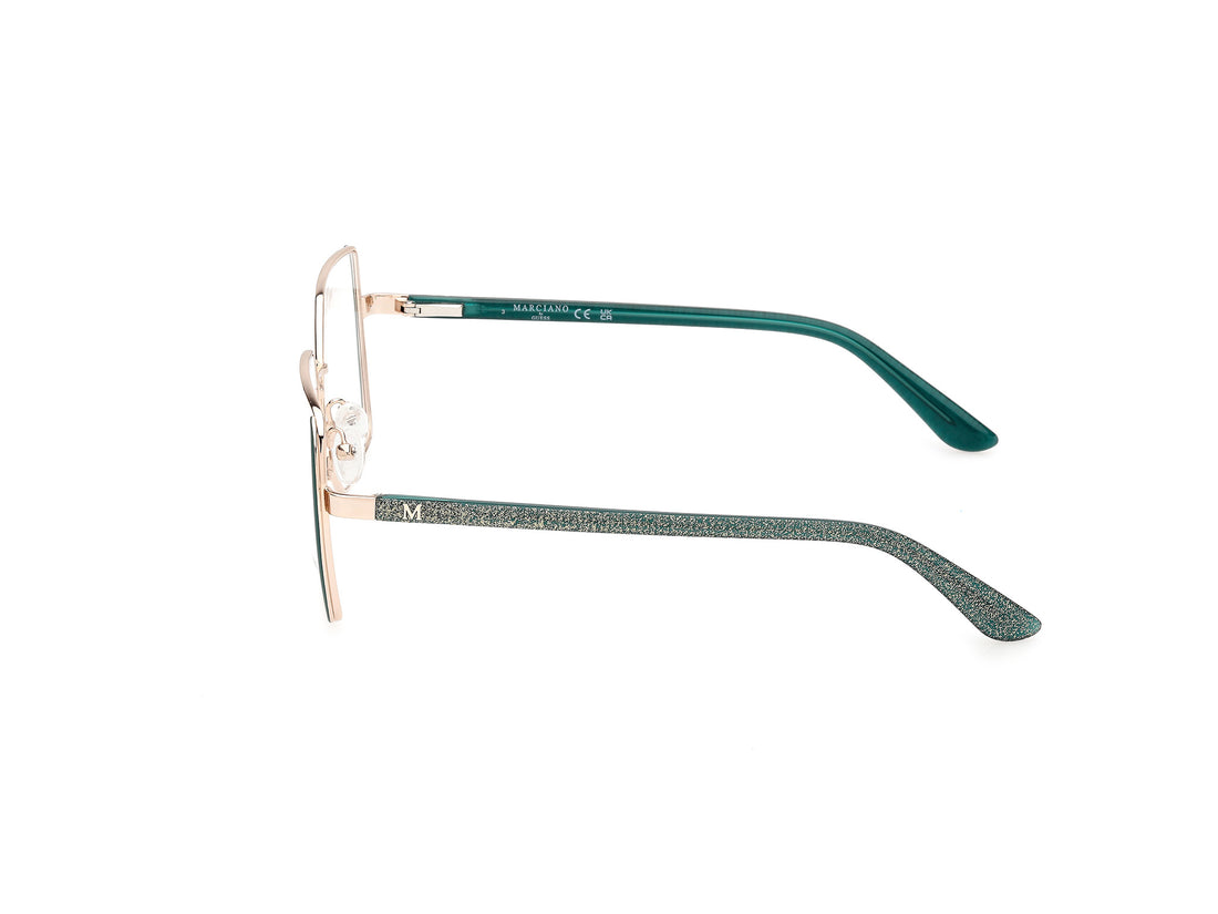 Brillen guess by marciano gm50014 098 verde square femenino größe 55mm - Detailansicht