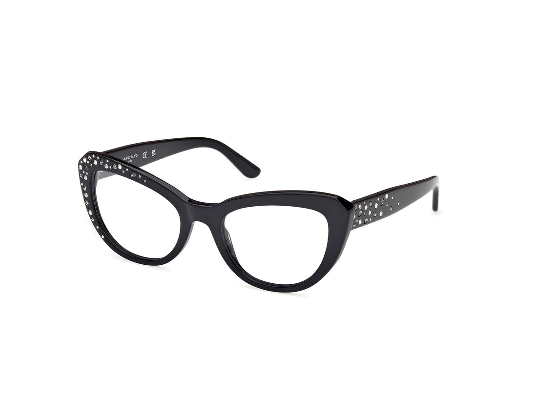 Brillen guess by marciano gm50016 001 negro cat eye femenino größe 53mm - Hauptansicht
