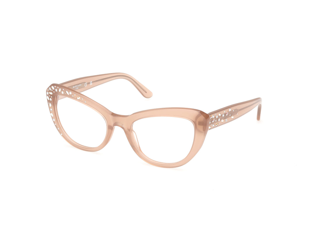 Brillen guess by marciano gm50016 059 beige cat eye femenino größe 53mm - Hauptansicht