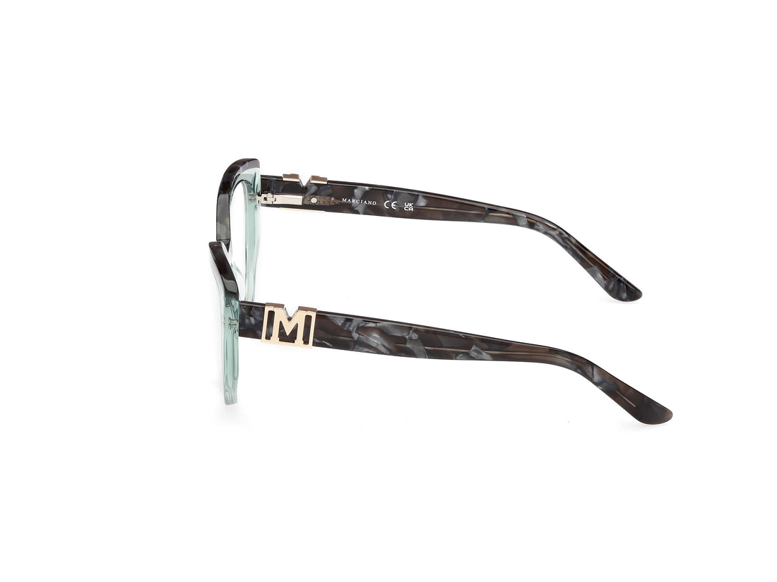 Brillen guess by marciano gm50031 095 verde cat eye femenino größe 54mm - Detailansicht