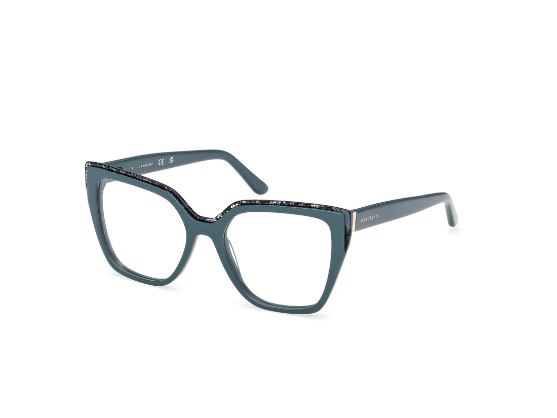 Prescription glasses guess by marciano gm50042 089 azul square femenino size 53mm - Main view