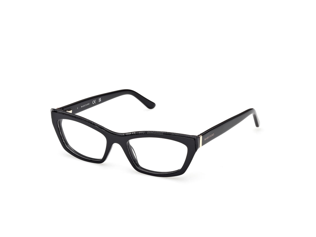 Prescription glasses guess by marciano gm50043 001 negro rectangular femenino size 52mm - Main view