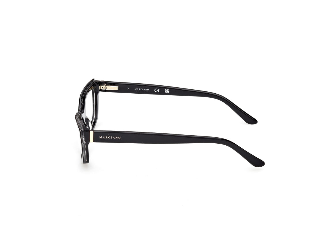 Prescription glasses guess by marciano gm50043 001 negro rectangular femenino size 52mm - Detailed view