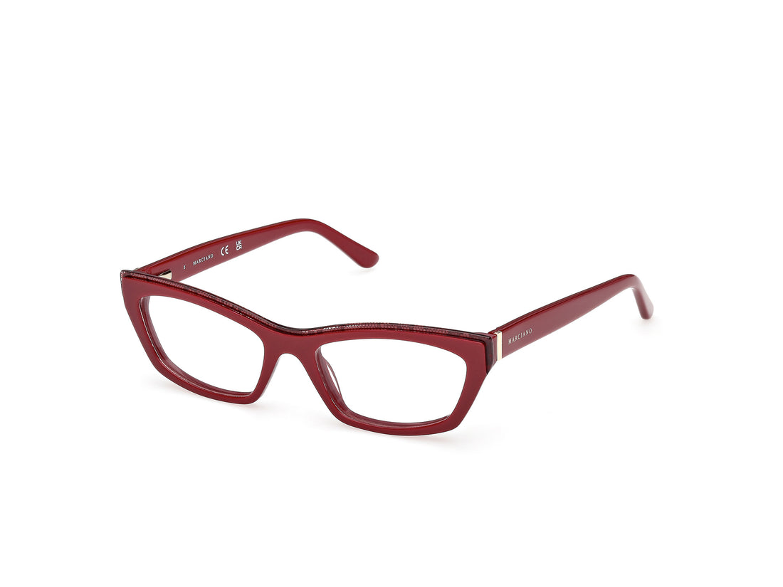 Prescription glasses guess by marciano gm50043 071 burdeos rectangular femenino size 52mm - Main view