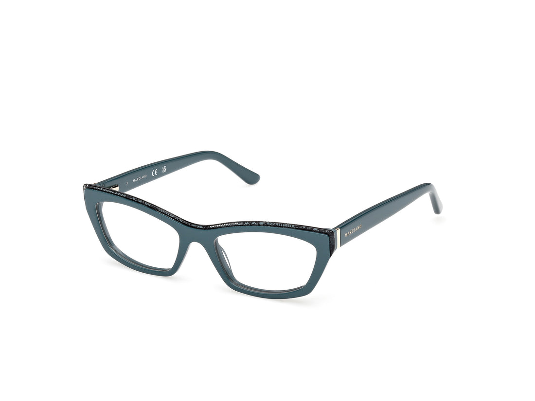 Prescription glasses guess by marciano gm50043 089 azul rectangular femenino size 52mm - Main view