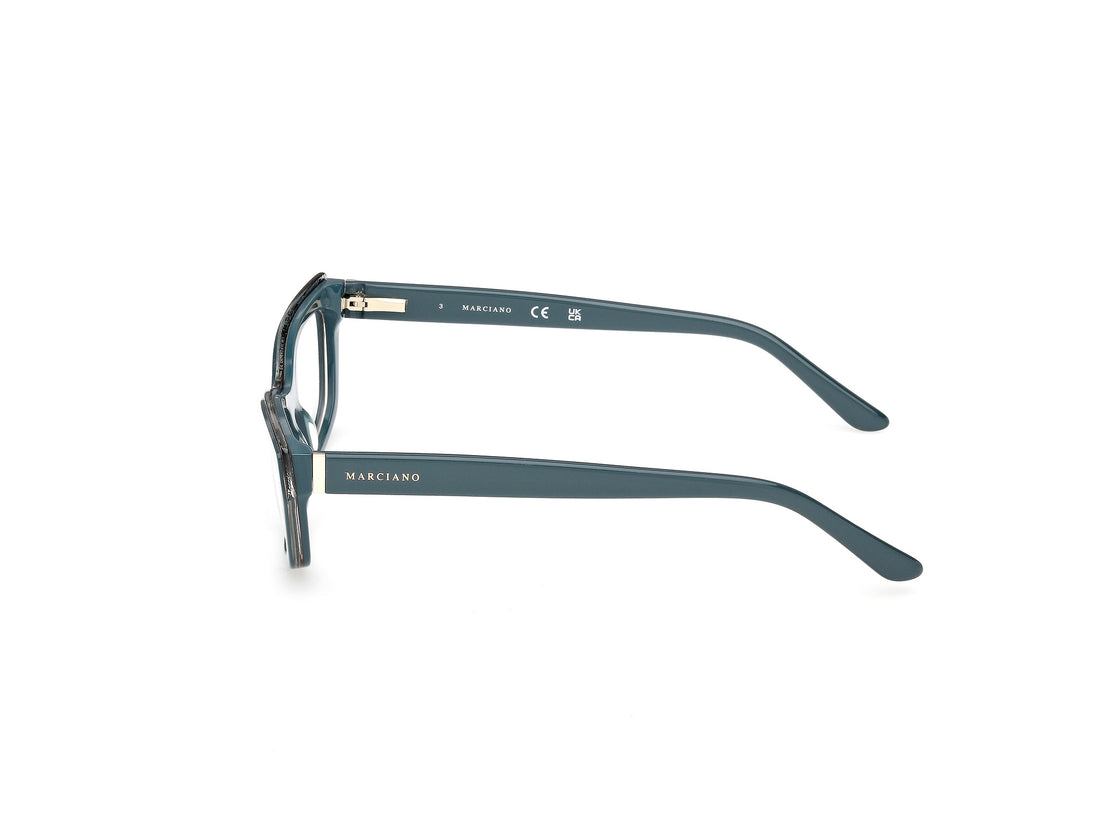 Prescription glasses guess by marciano gm50043 089 azul rectangular femenino size 52mm - Detailed view