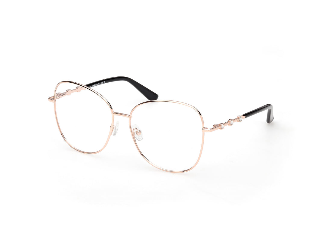 Prescription glasses guess by marciano gm50044 028 dorado butterfly femenino size 58mm - Main view
