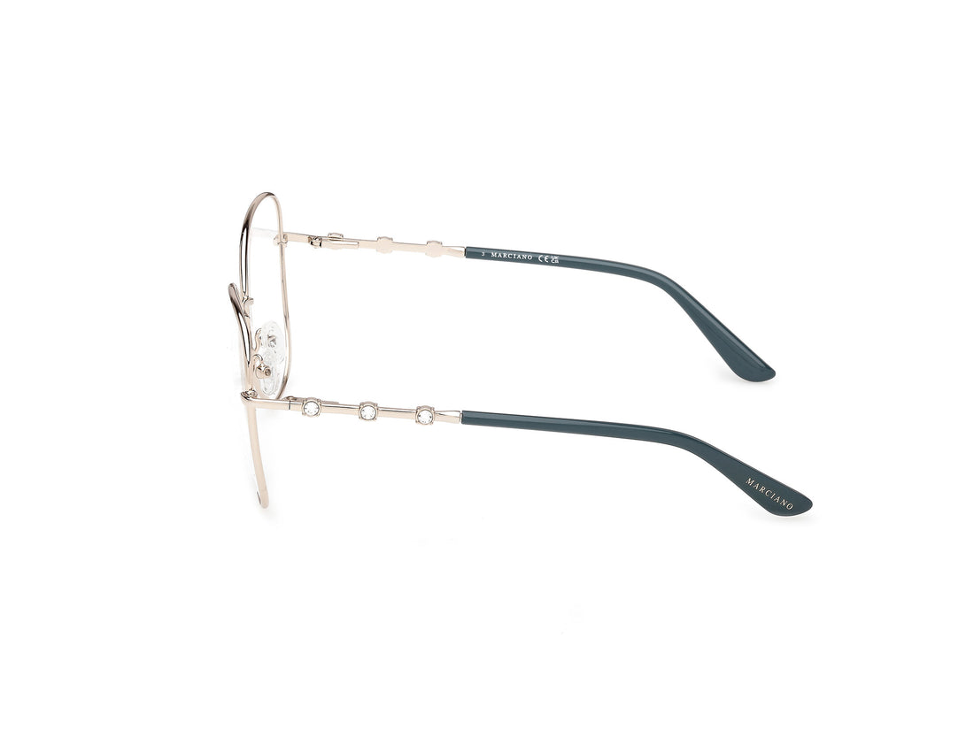 Prescription glasses guess by marciano gm50044 033 dorado butterfly femenino size 58mm - Detailed view