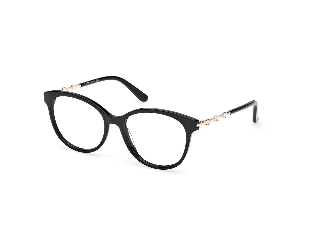 Prescription glasses guess by marciano gm50046 001 negro round femenino size 54mm - Main view