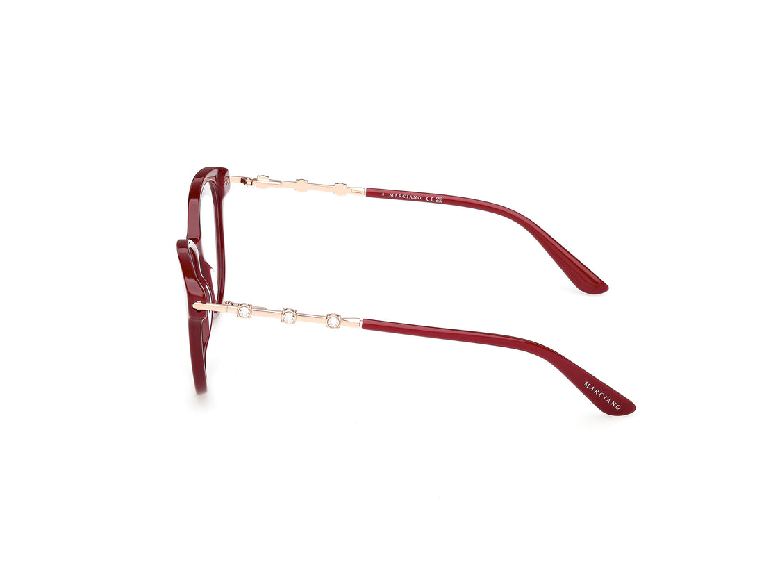 Prescription glasses guess by marciano gm50046 071 burdeos round femenino size 54mm - Detailed view
