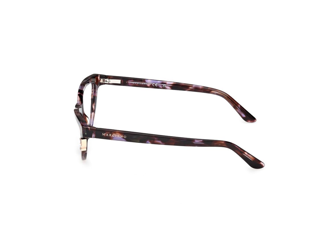 Prescription glasses guess by marciano gm50047 083 violeta cat eye femenino size 54mm - Detailed view