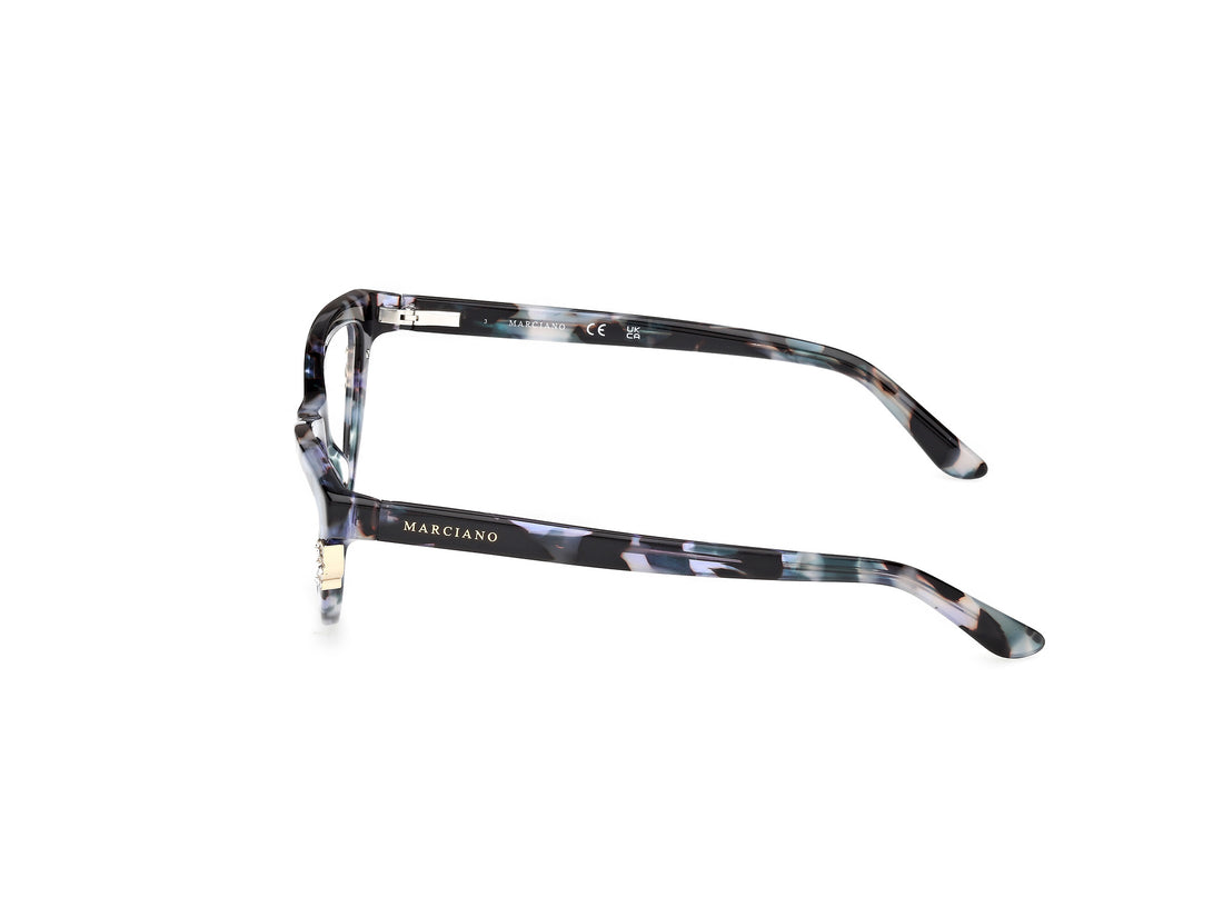 Prescription glasses guess by marciano gm50047 092 azul cat eye femenino size 54mm - Detailed view