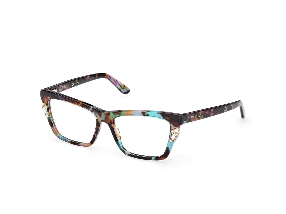 Occhiali da vista guess by marciano gm50048 098 verde rectangular femenino taglia 54mm - Vista principale