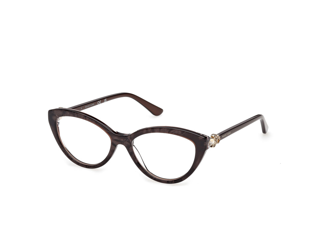 Occhiali da vista guess by marciano gm50049 050 marron cat eye femenino taglia 52mm - Vista principale