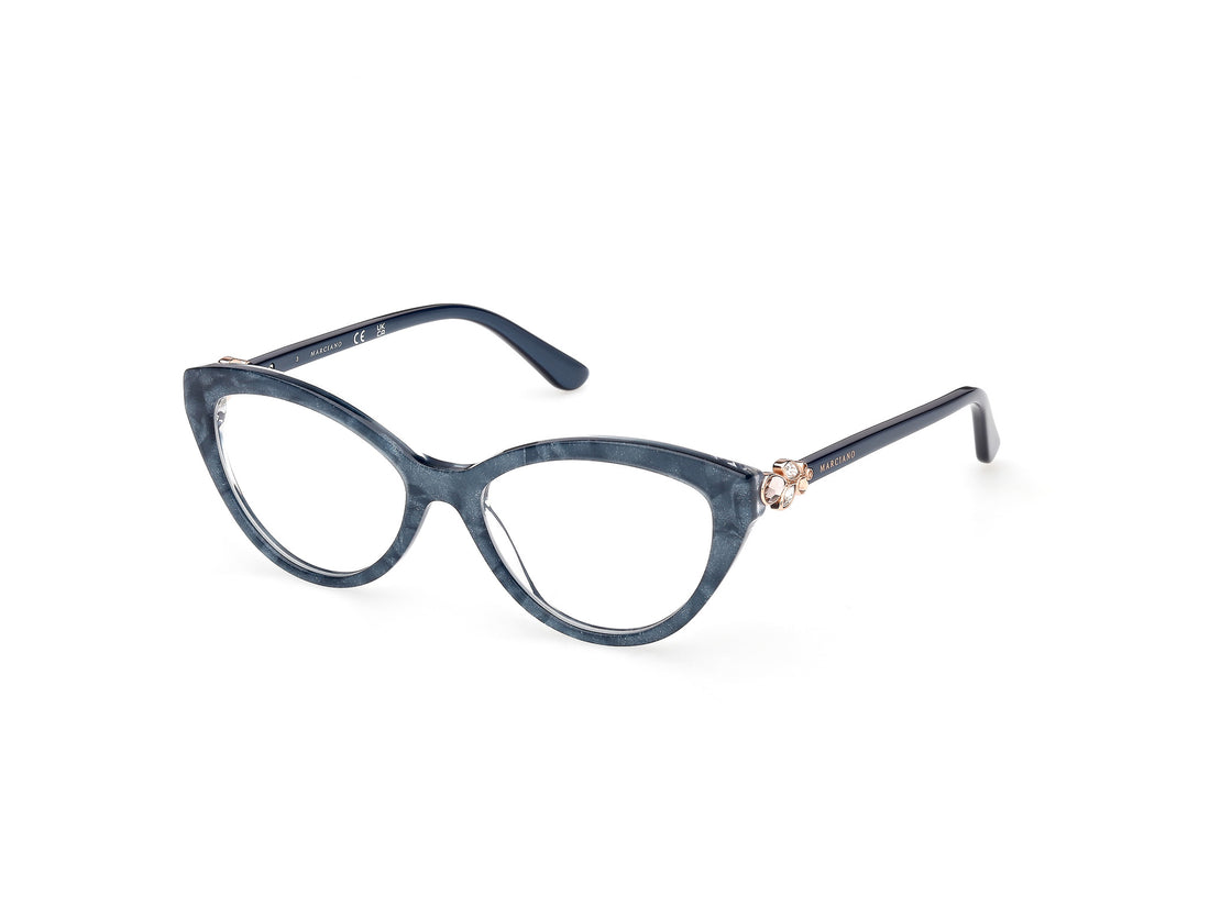 Occhiali da vista guess by marciano gm50049 092 azul cat eye femenino taglia 52mm - Vista principale
