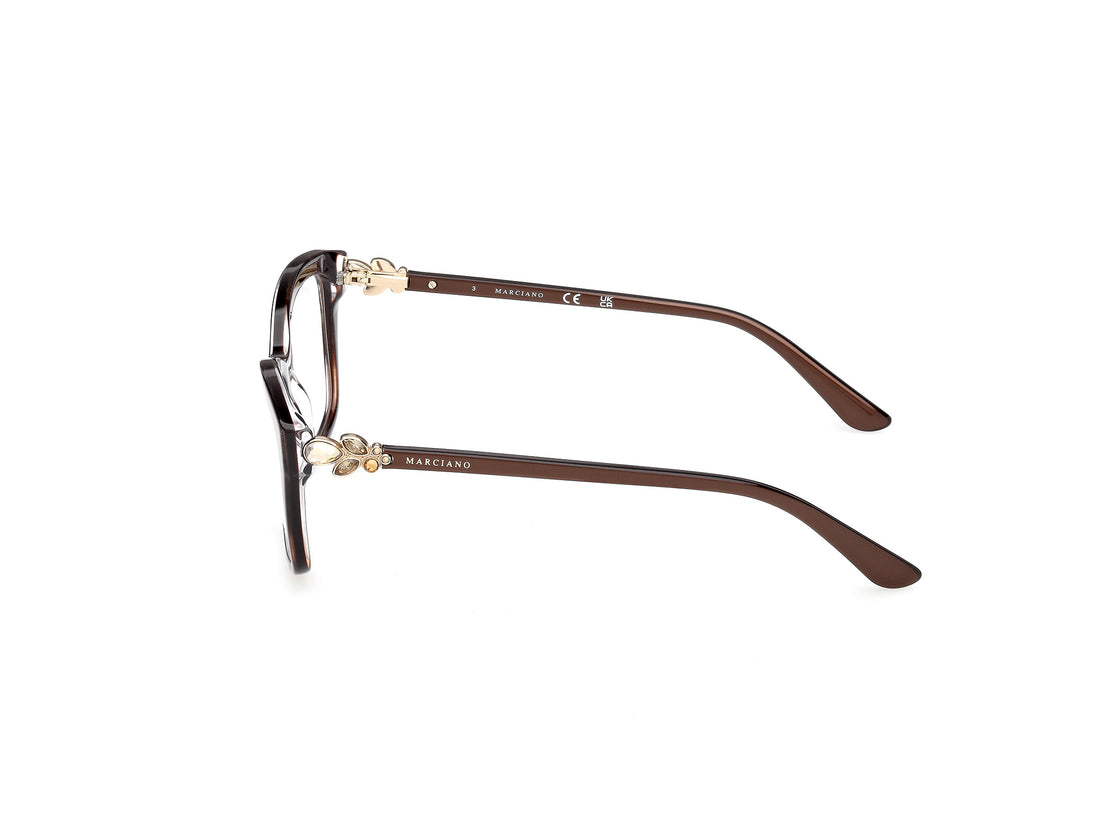 Occhiali da vista guess by marciano gm50050 050 marron rectangular femenino taglia 54mm - Vista dettagliata