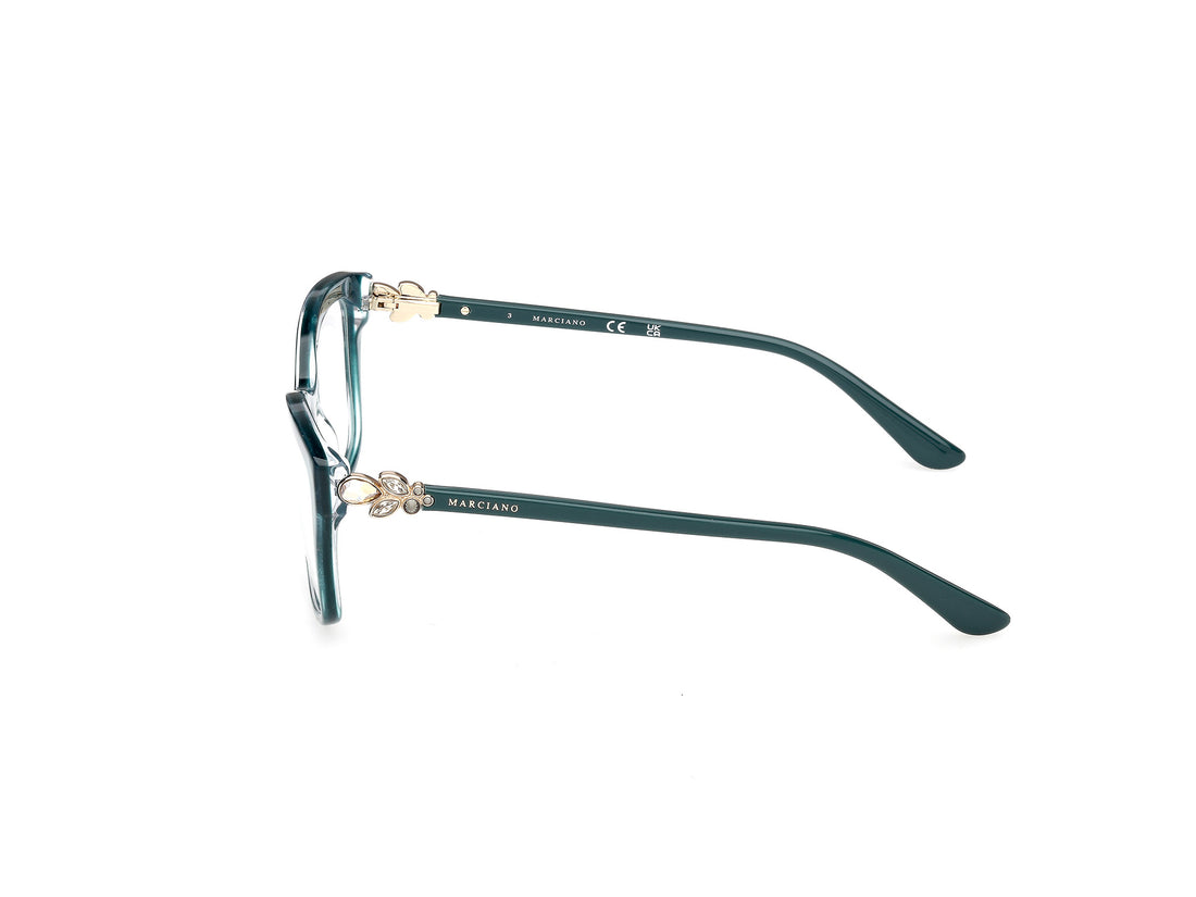Occhiali da vista guess by marciano gm50050 089 azul rectangular femenino taglia 54mm - Vista dettagliata