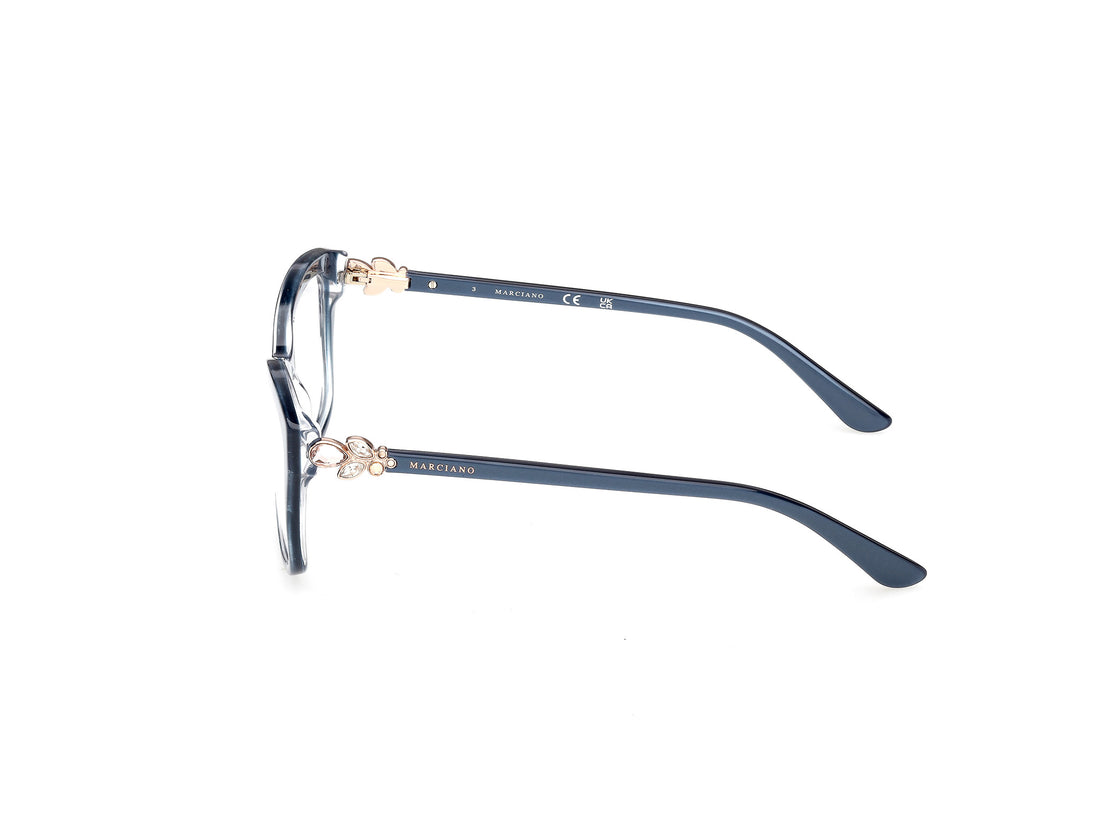 Occhiali da vista guess by marciano gm50050 092 azul rectangular femenino taglia 54mm - Vista dettagliata