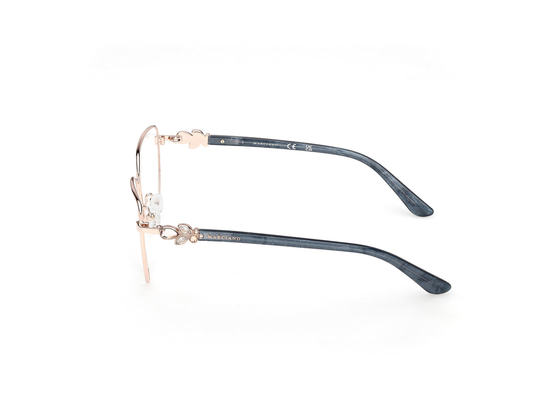 Occhiali da vista guess by marciano gm50051 028 dorado cat eye femenino taglia 55mm - Vista dettagliata