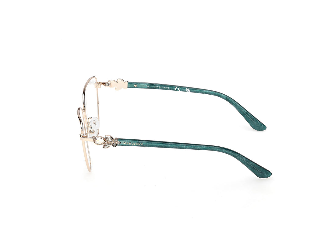 Occhiali da vista guess by marciano gm50051 033 dorado cat eye femenino taglia 55mm - Vista dettagliata