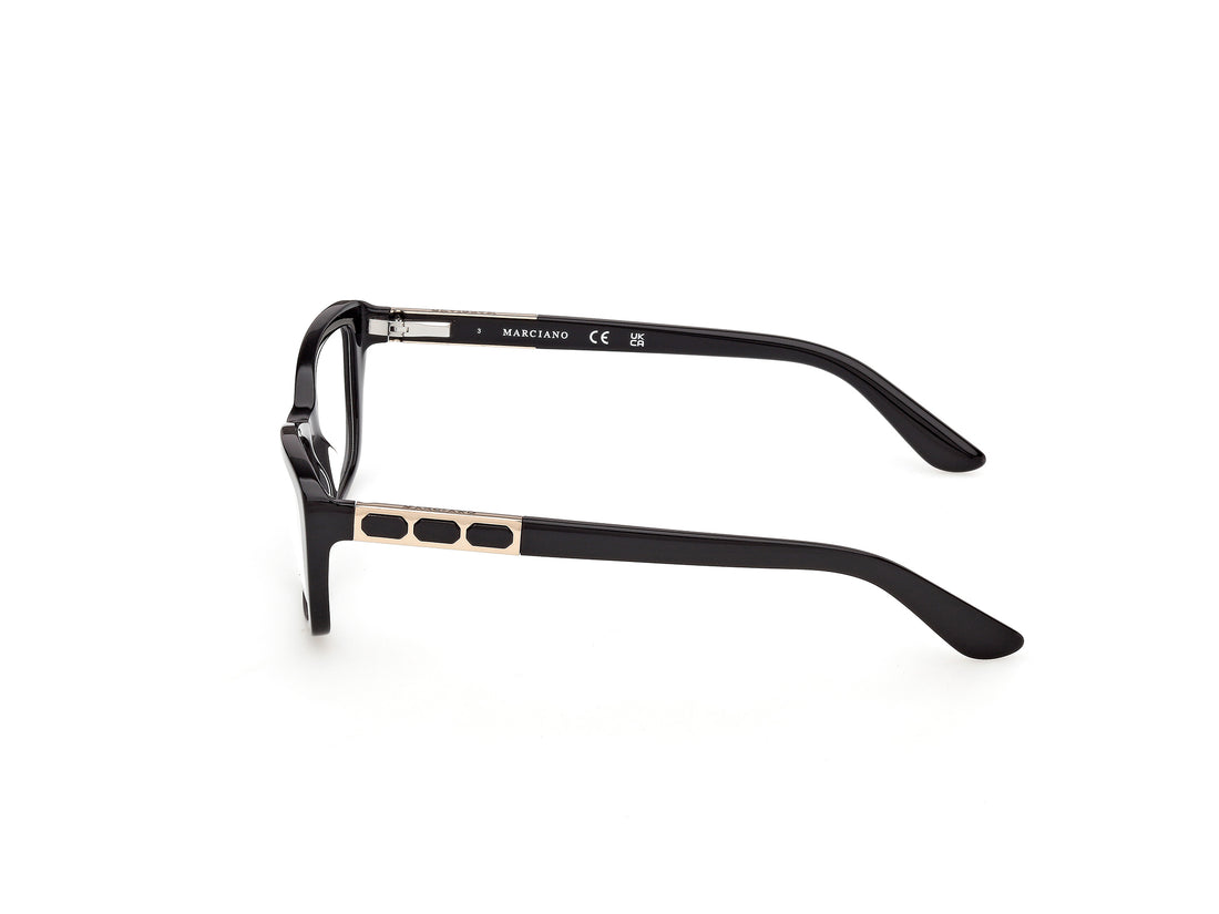 Occhiali da vista guess by marciano gm50053 001 negro rectangular femenino taglia 53mm - Vista dettagliata
