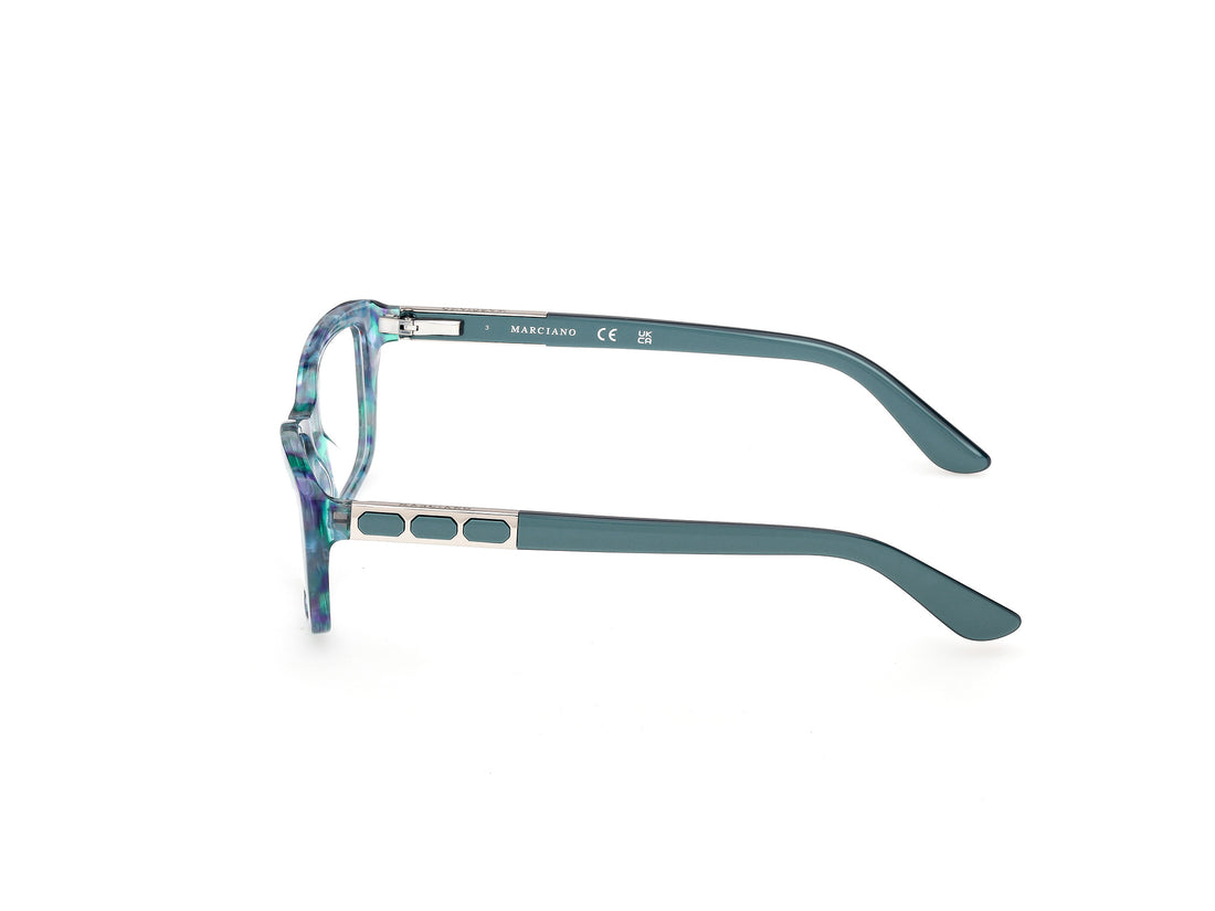 Occhiali da vista guess by marciano gm50053 089 azul rectangular femenino taglia 53mm - Vista dettagliata