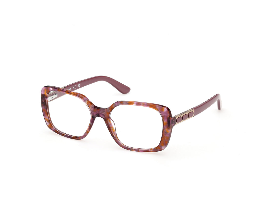 Occhiali da vista guess by marciano gm50054 083 violeta square femenino taglia 53mm - Vista principale