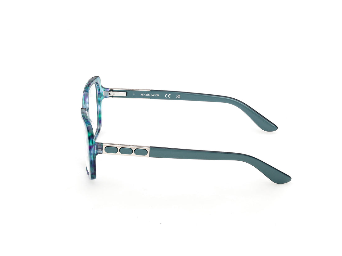 Occhiali da vista guess by marciano gm50054 089 azul square femenino taglia 53mm - Vista dettagliata