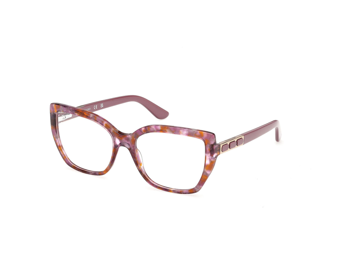 Occhiali da vista guess by marciano gm50055 083 violeta square femenino taglia 55mm - Vista principale