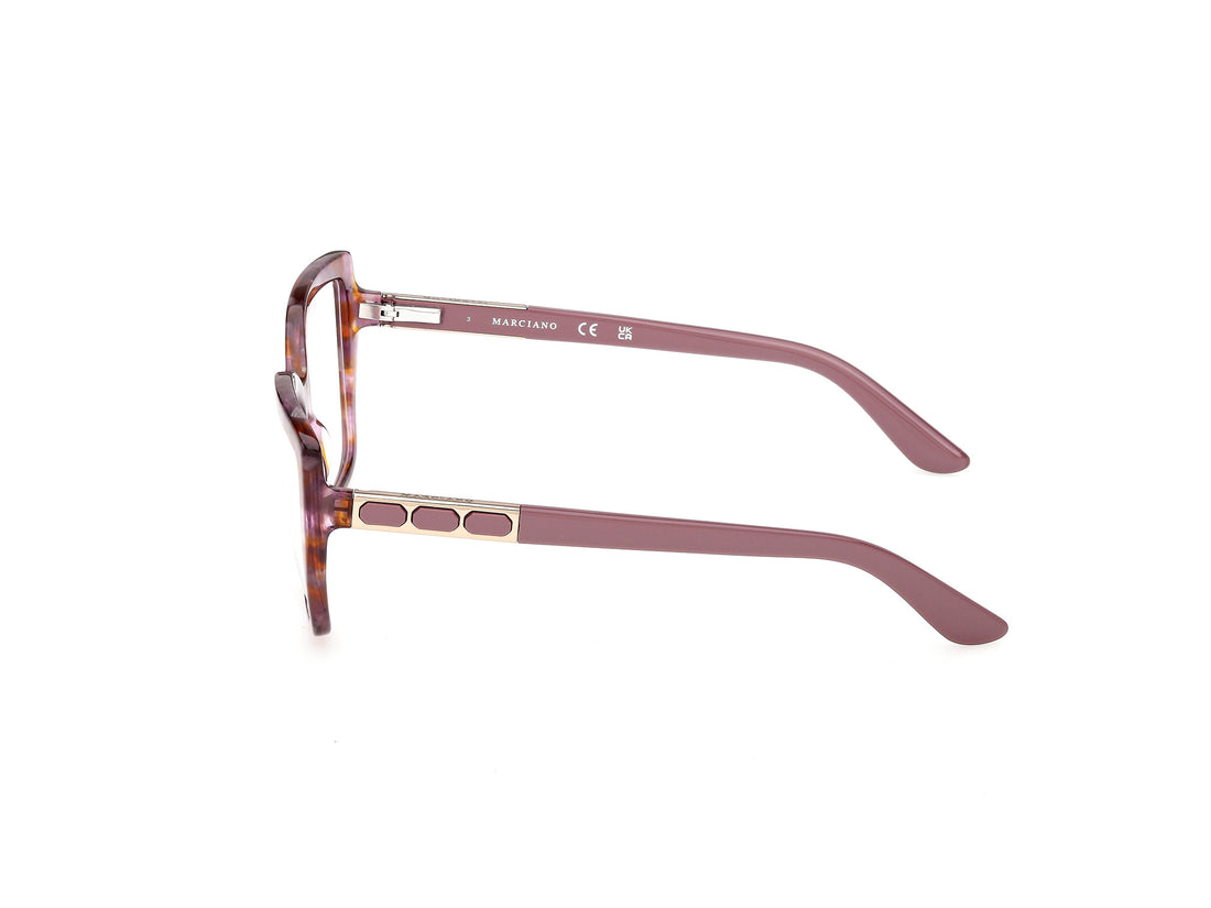 Occhiali da vista guess by marciano gm50055 083 violeta square femenino taglia 55mm - Vista dettagliata