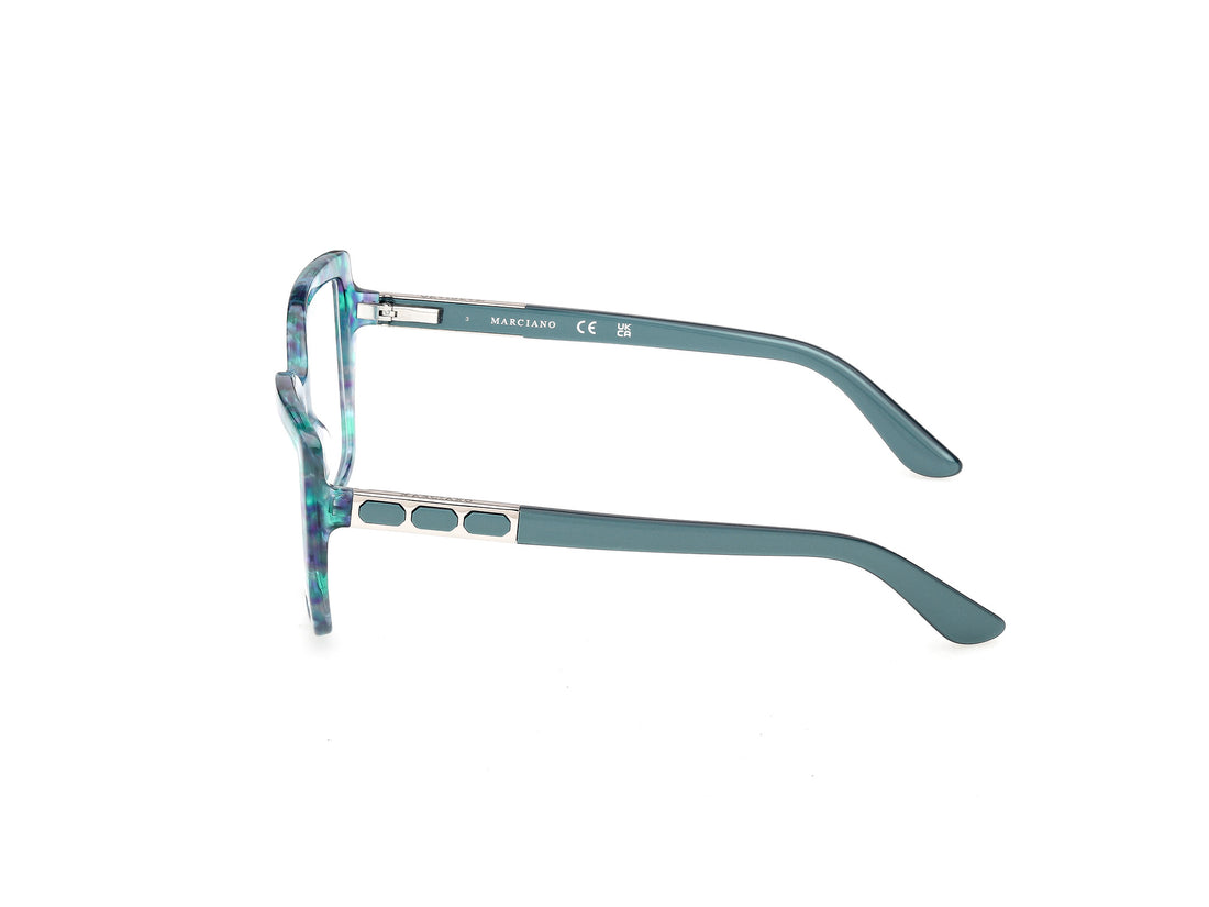 Occhiali da vista guess by marciano gm50055 089 azul square femenino taglia 55mm - Vista dettagliata