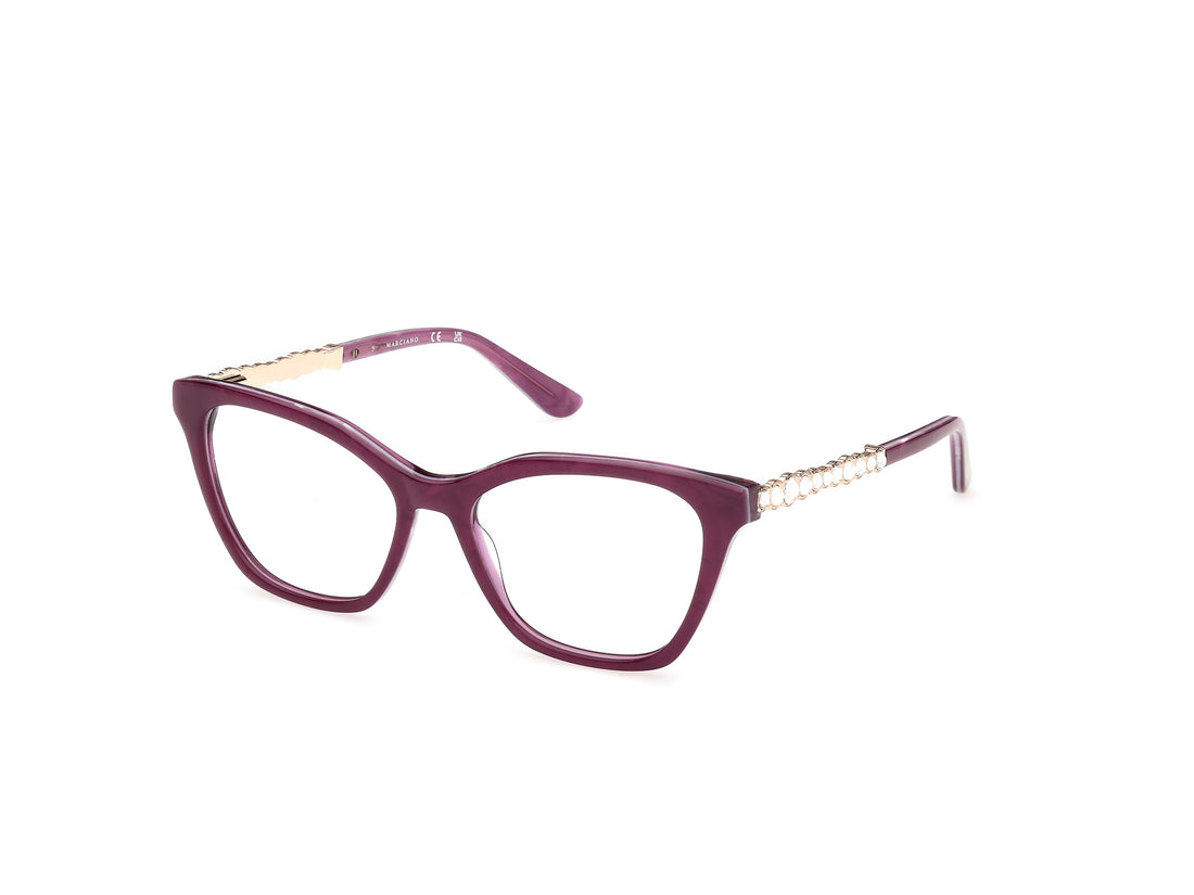 Occhiali da vista guess by marciano gm50059 083 violeta square femenino taglia 53mm - Vista principale