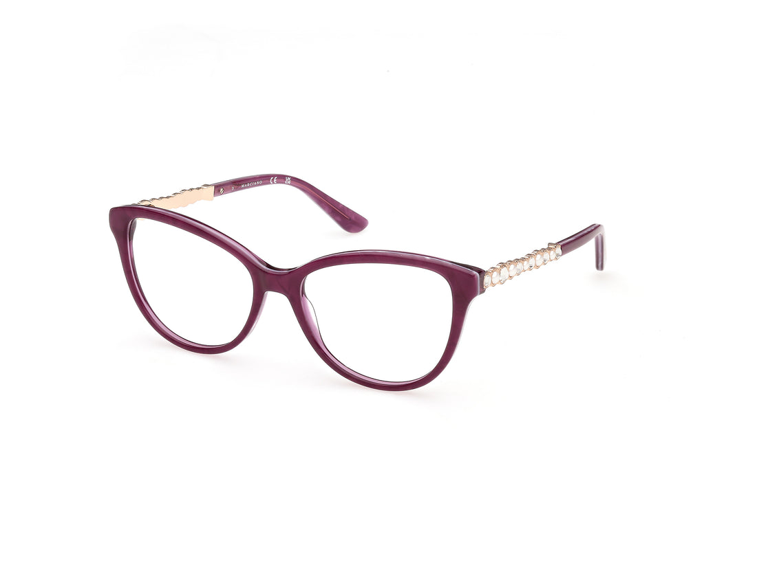 Occhiali da vista guess by marciano gm50060 083 violeta cat eye femenino taglia 54mm - Vista principale