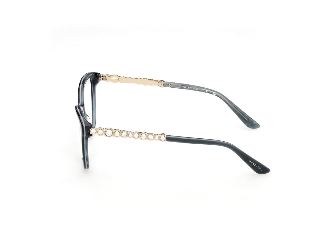 Occhiali da vista guess by marciano gm50060 089 azul cat eye femenino taglia 54mm - Vista dettagliata