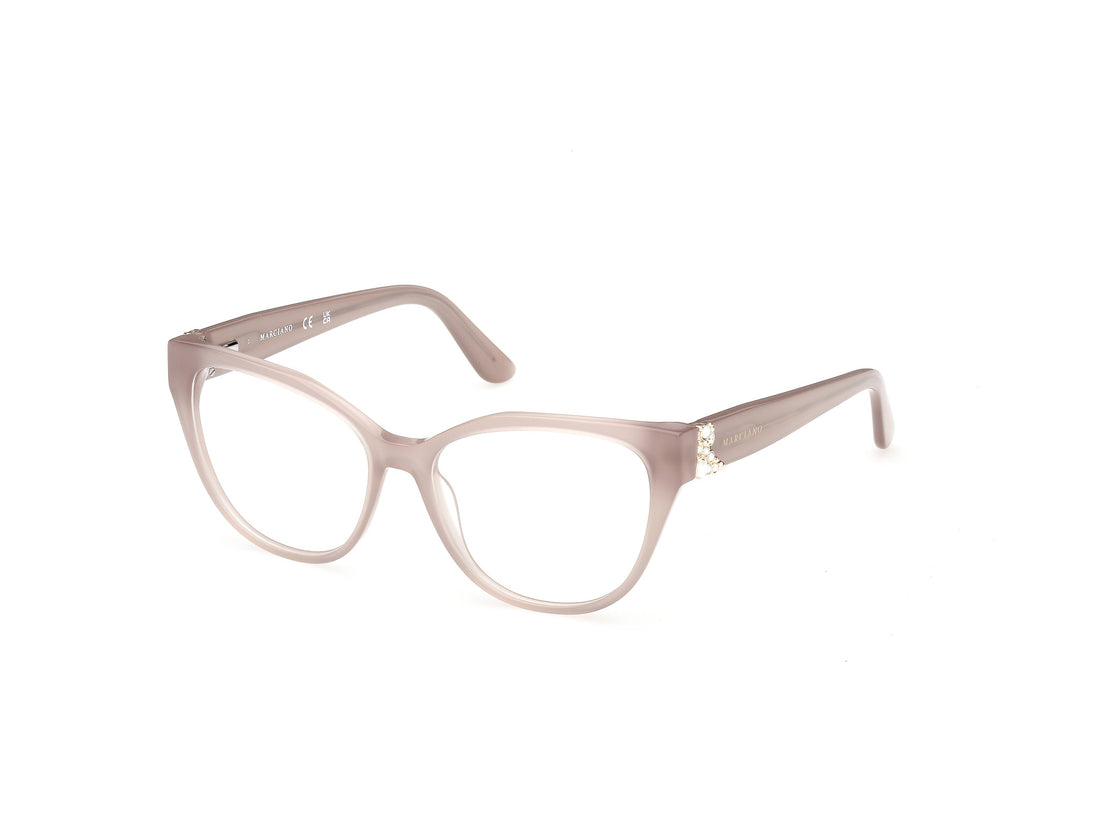 Occhiali da vista guess by marciano gm50061 059 beige cat eye femenino taglia 53mm - Vista principale