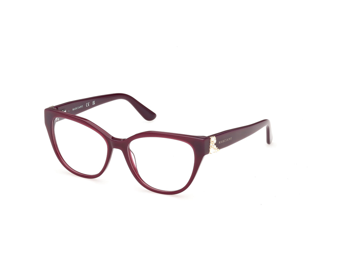 Occhiali da vista guess by marciano gm50061 071 burdeos cat eye femenino taglia 53mm - Vista principale