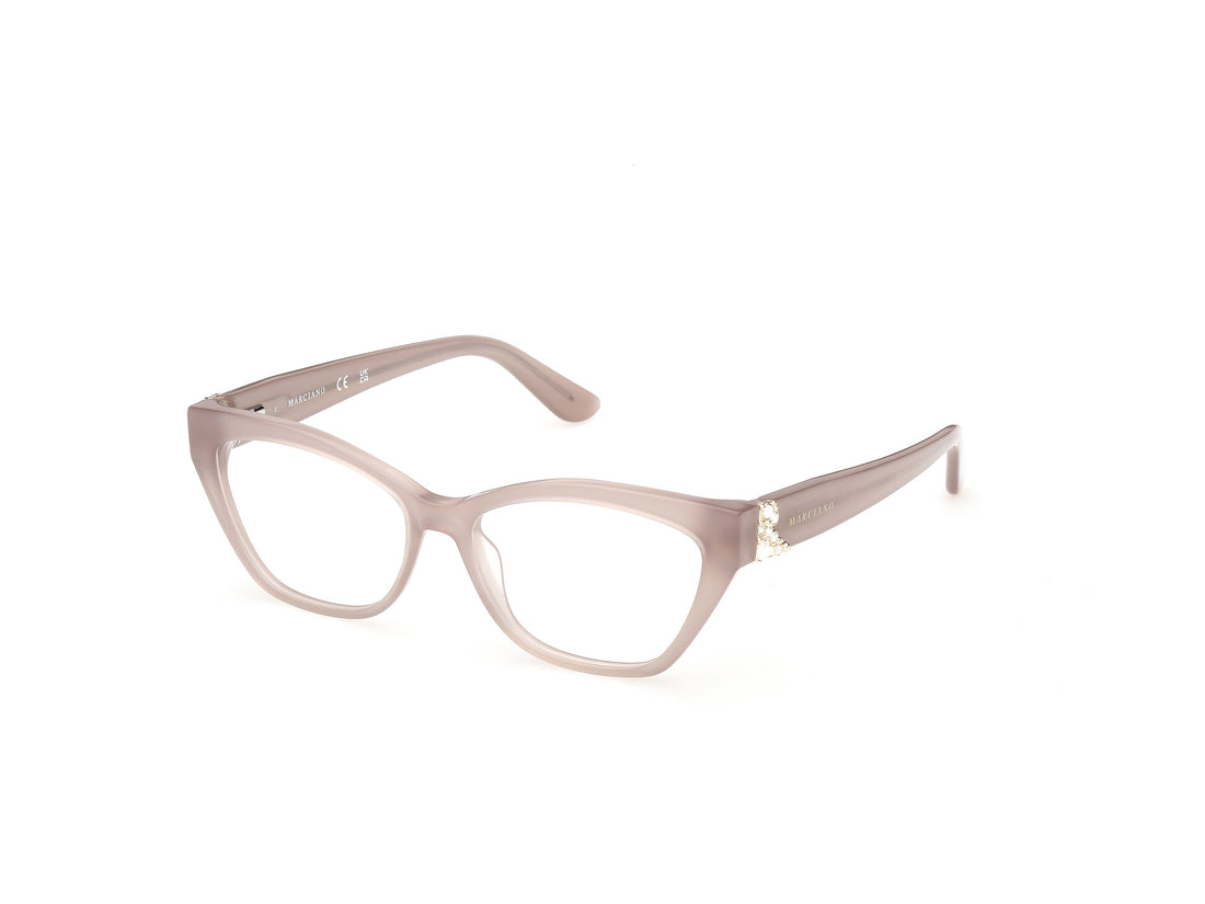 Occhiali da vista guess by marciano gm50062 059 beige cat eye femenino taglia 52mm - Vista principale