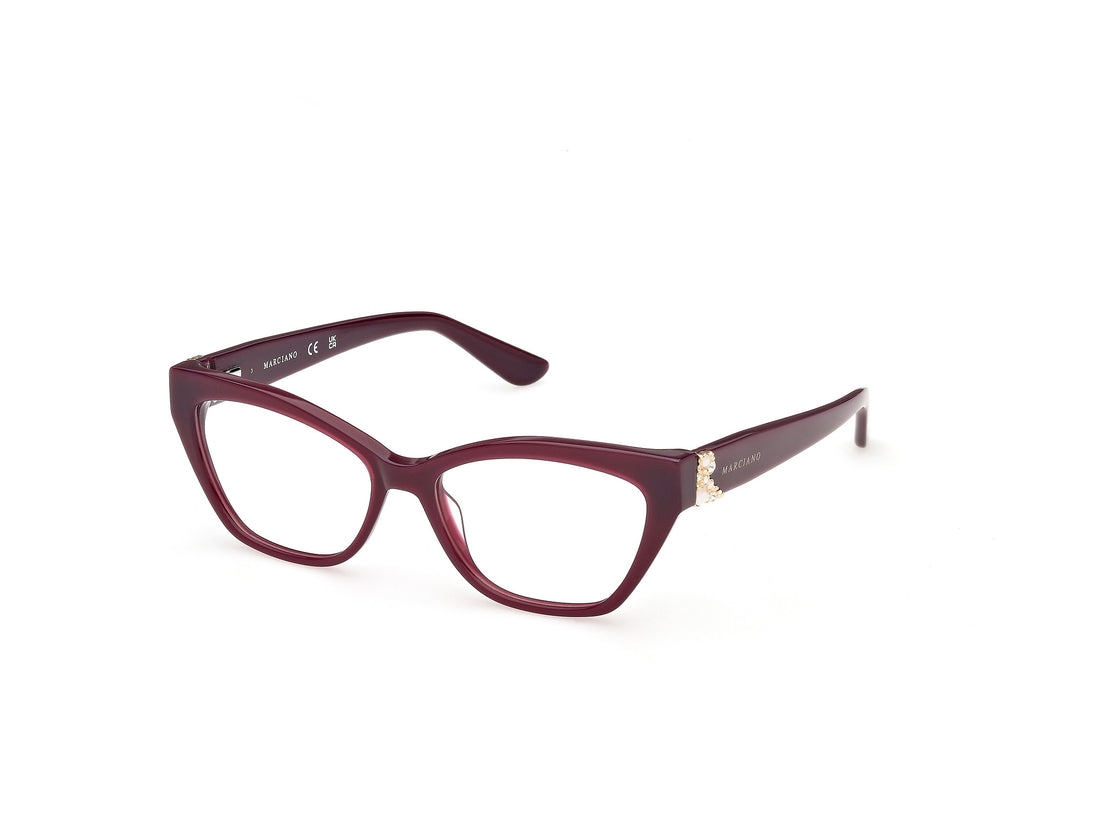 Occhiali da vista guess by marciano gm50062 071 burdeos cat eye femenino taglia 52mm - Vista principale