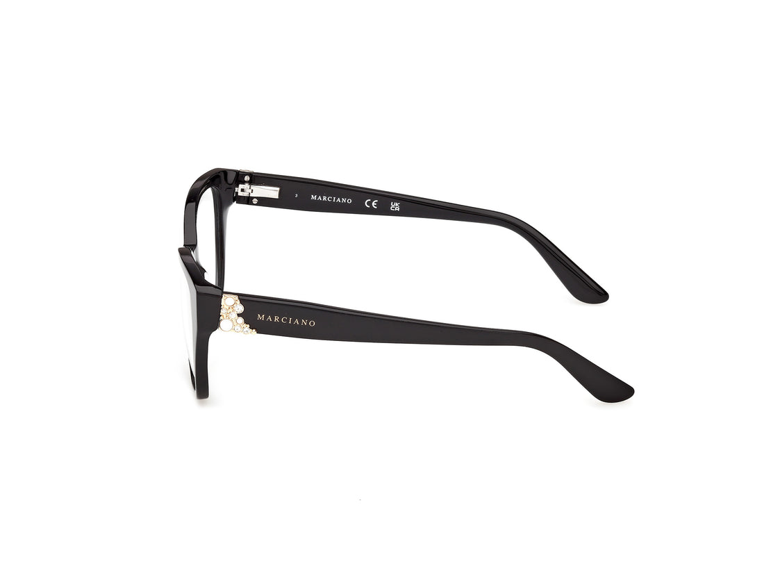 Occhiali da vista guess by marciano gm50063 001 negro cat eye femenino taglia 53mm - Vista dettagliata