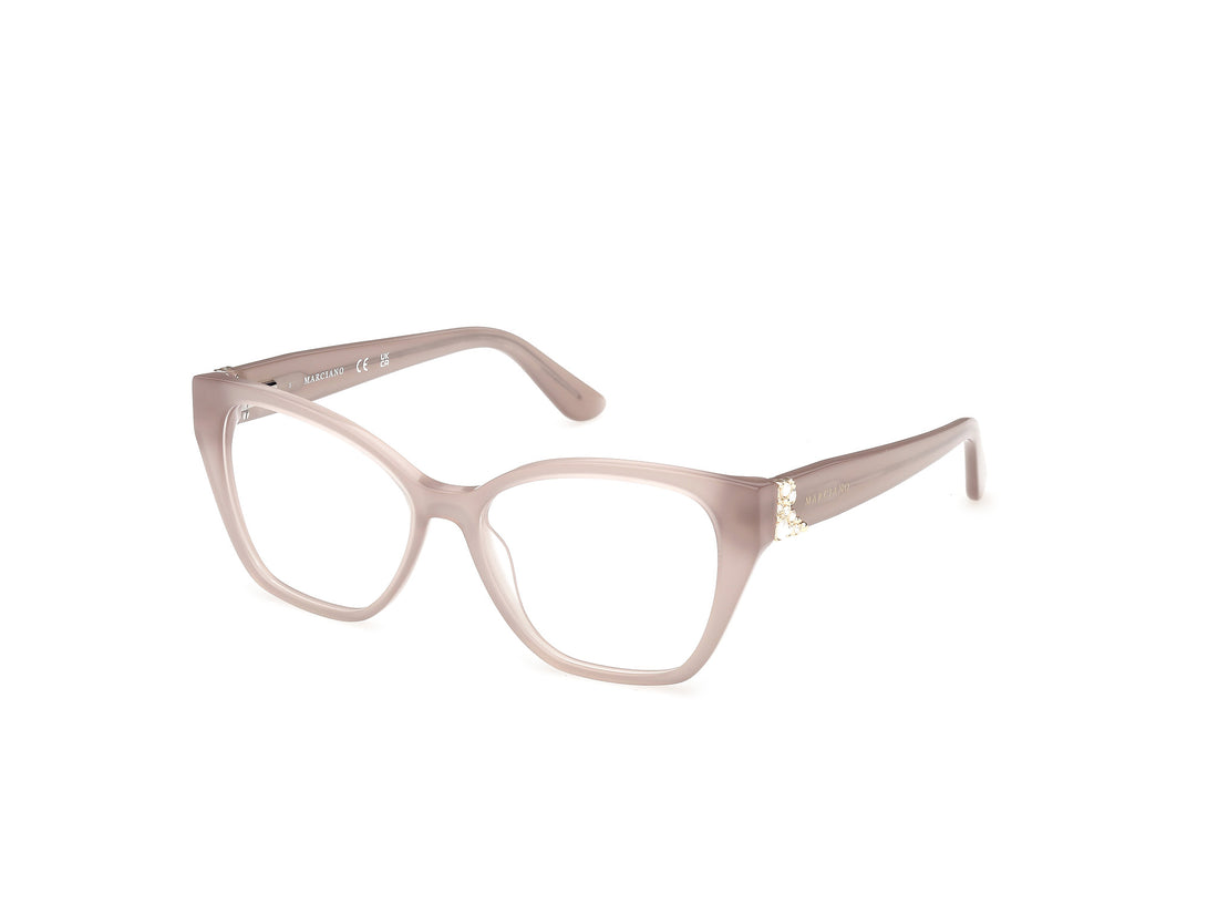 Occhiali da vista guess by marciano gm50063 059 beige cat eye femenino taglia 53mm - Vista principale