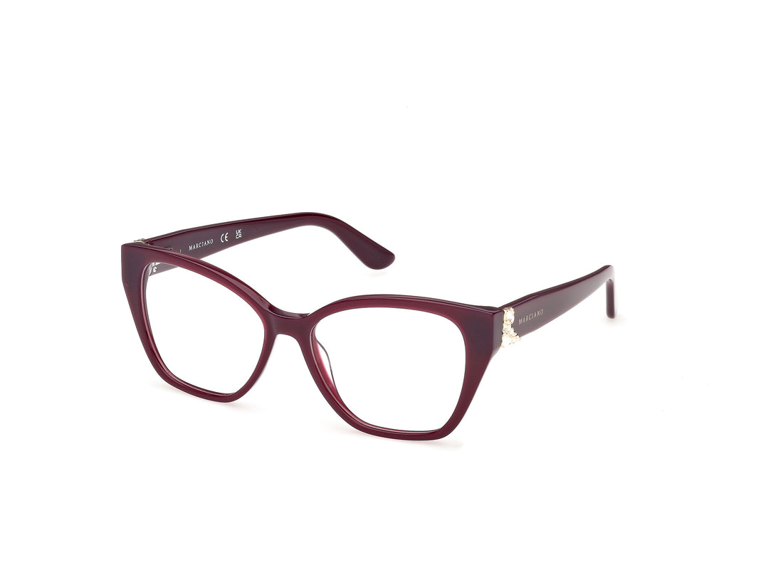 Occhiali da vista guess by marciano gm50063 071 burdeos cat eye femenino taglia 53mm - Vista principale