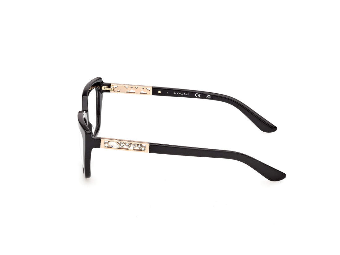 Occhiali da vista guess by marciano gm50064 001 negro square femenino taglia 54mm - Vista dettagliata