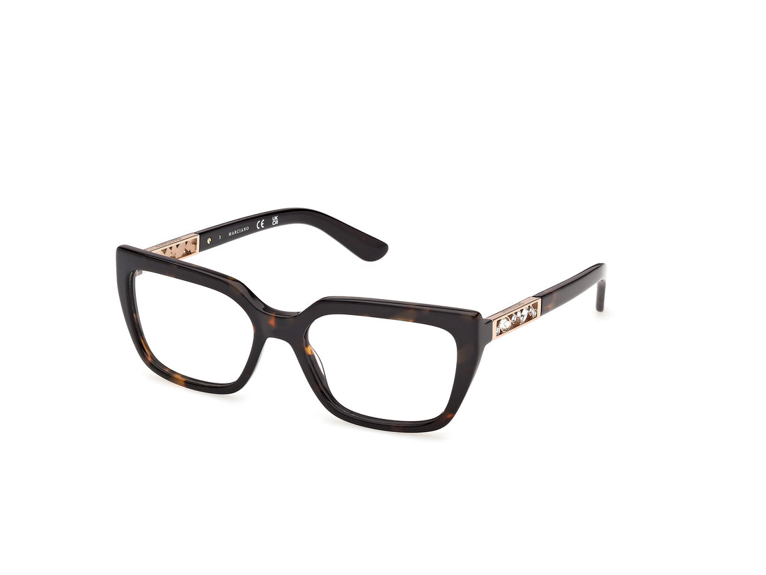 Occhiali da vista guess by marciano gm50064 052 havana square femenino taglia 54mm - Vista principale