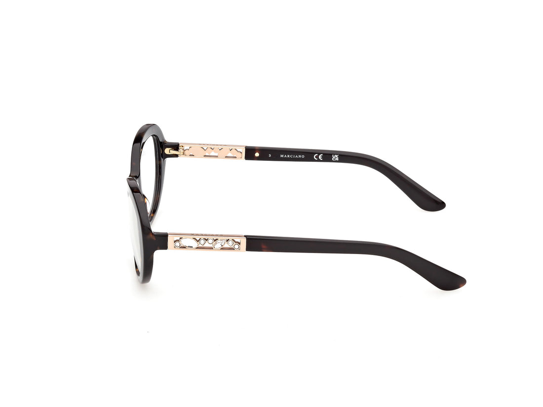 Occhiali da vista guess by marciano gm50065 052 havana oval femenino taglia 55mm - Vista dettagliata