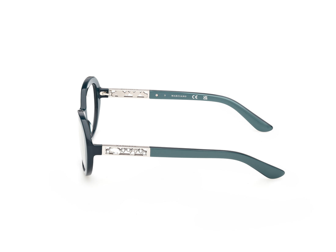 Occhiali da vista guess by marciano gm50065 087 azul oval femenino taglia 55mm - Vista dettagliata